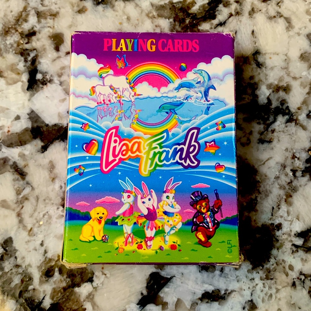 Rare vintage Lisa frank 90s collectors edition playing cards